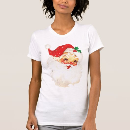 Retro Vintag Santa Claus T-Shirt (Vorderseite)