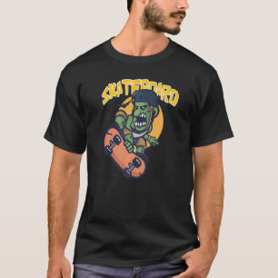 Retro Vintag Santa Cruz California Zombie Skatin T-Shirt