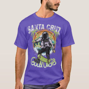 Retro Vintag Santa Cruz Good Vibes Skateboarding T-Shirt