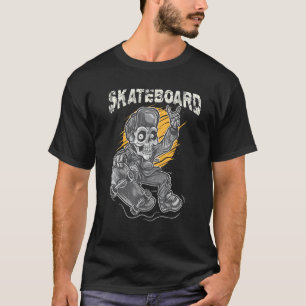 Retro Vintag Santa Cruz Skate Skateboard Skull T-Shirt