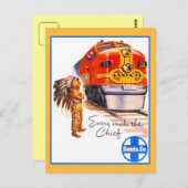 Retro Vintag Santa Fe Hauptbahnhof Postkarte (Vorne/Hinten)