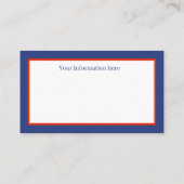 Retro Vintag Santa Zusatzinformationen Visitenkarte (Rückseite)