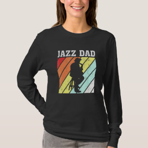 Retro Vintag Saxophone Jazz Music Jazz Vater T-Shirt