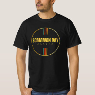Retro Vintag Scammon Bay City alaska Staat 70er AK T-Shirt