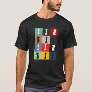 Retro Vintag Schach Lover Schachspieler T-Shirt