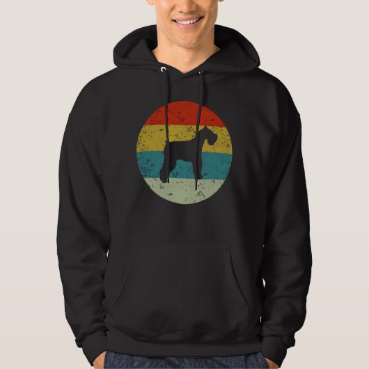 Retro Vintag Schnauzer Hoodie (Vorderseite)