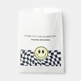 Retro Vintag Schwarzweiß-Geburtstag Geschenktütchen