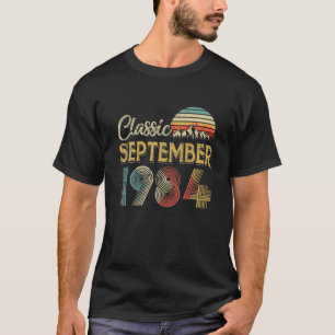 Retro Vintag SEPTEMBER 1984 36. Geburtstagsgeschen T-Shirt