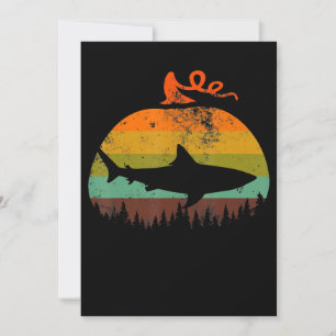 Retro Vintag Shark Pumpkin Halloween Geschenke Save The Date