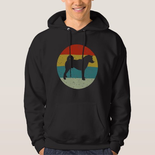 Retro Vintag Shiba inu Hoodie (Vorderseite)