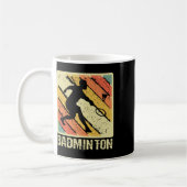 Retro Vintag Shuttle Player Badminton Kaffeetasse (Links)