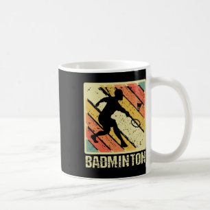 Retro Vintag Shuttle Player Badminton Kaffeetasse