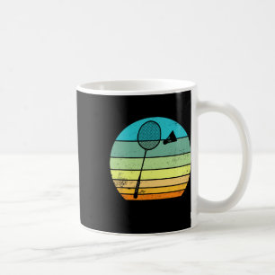 Retro Vintag Shuttle Racket Badminton Player Kaffeetasse