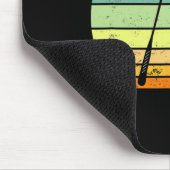 Retro Vintag Shuttle Racket Badminton Player Mousepad (Ecke)