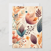 Retro Vintag Sixties Terracotta Verlobung Einladung (Rückseite)