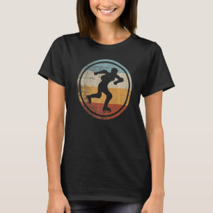 Retro Vintag Skater Roller Derby Roller Skaten T-Shirt