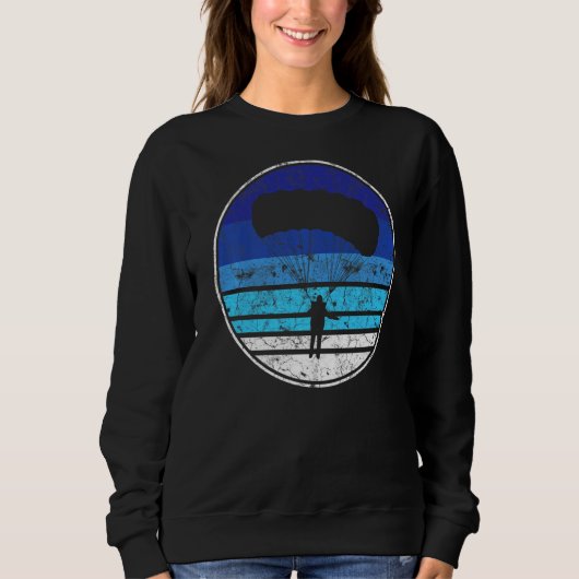 Retro Vintag Skydiver Sweatshirt (Vorderseite)