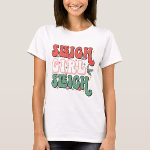 Retro Vintag Sleigh Girl del Malcantone T-Shirt