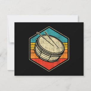 Retro Vintag Snare Drum - Marching Band Drumline