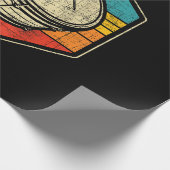 Retro Vintag Snare Drum - Marching Band Drumline Geschenkpapier (Ecke)