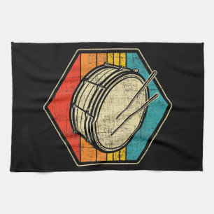 Retro Vintag Snare Drum - Marching Band Drumline Geschirrtuch