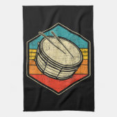 Retro Vintag Snare Drum - Marching Band Drumline Geschirrtuch (Vertikal)