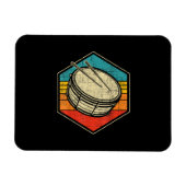Retro Vintag Snare Drum - Marching Band Drumline Magnet (Horizontal)