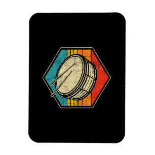 Retro Vintag Snare Drum - Marching Band Drumline Magnet