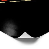 Retro Vintag Snare Drum - Marching Band Drumline Poster (Ecke)