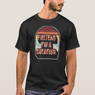 Retro Vintag so tun, als wäre ich ein Goldfish Hal T-Shirt