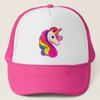 RETRO VINTAG STIL UNICORN PEGASUS TRUCKHAT TRUCKERKAPPE