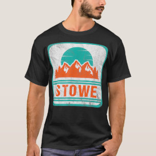 Retro Vintag Stowe Vermont USA Wandern Camping Gif T-Shirt