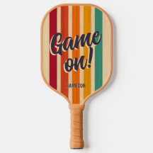 Retro Vintag Stripes Individuelle Name Fun Game on