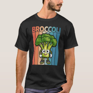 Retro Vintag Style Broccoli Broccoli Vegan T-Shirt