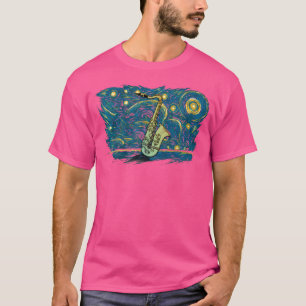 Retro Vintag Style Jazz Saxophon T-Shirt