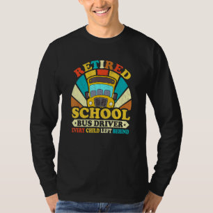 Retro Vintag Style Remüde School Bus Driver T-Shirt