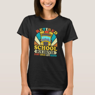 Retro Vintag Style Remüde School Bus Driver T-Shirt