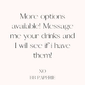 Retro Vintag Style Signature Drinks Poster