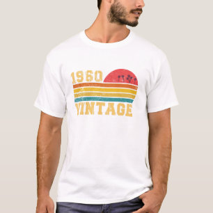 Retro Vintag Sunset 1960 Geburtstag T-Shirt