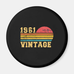 Retro Vintag Sunset 1961 Geburtstag Magnet