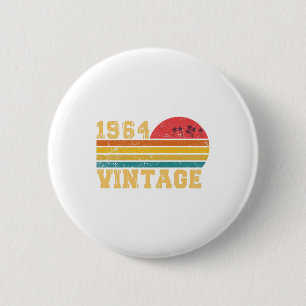 Retro Vintag Sunset 1964 Geburtstag Button