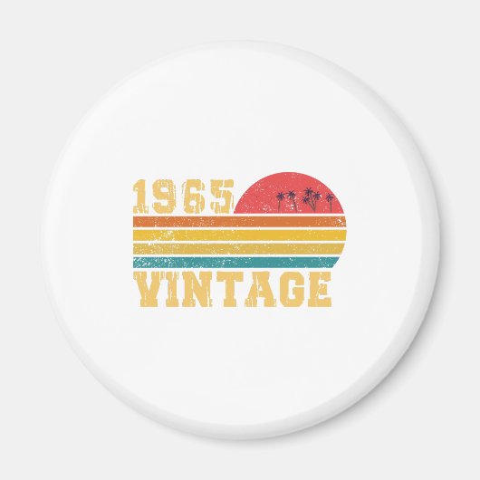 Retro Vintag Sunset 1965 Geburtstag Magnet (Vorne)