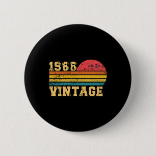 Retro Vintag Sunset 1966 Geburtstag Button