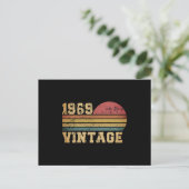 Retro Vintag Sunset 1969 Geburtstag Postkarte (Stehend Vorderseite)