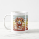 Retro Vintag Sunset Cavoodle Mama Vater Kaffeetasse (Links)