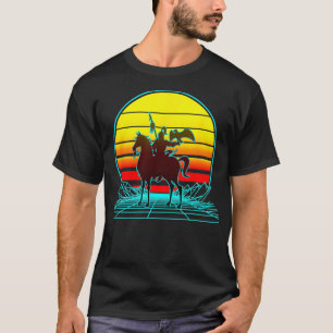 Retro Vintag Sunset Genghis Khan T-Shirt