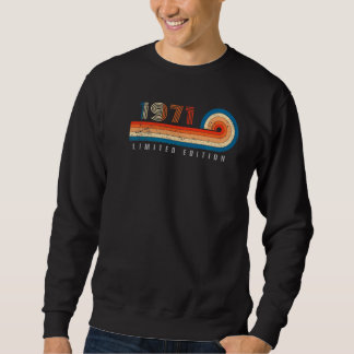Retro Vintag Sunset Phantastisch 1971 Geburtstag Sweatshirt