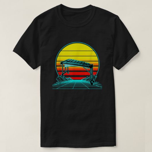 Retro Vintag Sunset Xylophone T-Shirt (Design vorne)