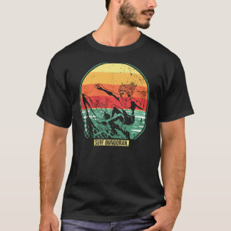 Retro Vintag Surf Bundoran Surfboard Funny Surfin T-Shirt