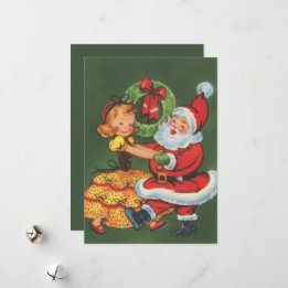 Retro Vintag tanzen Weihnachten